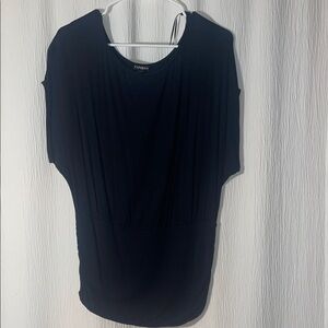 Express Women's Elegant Black Short Sleeve Top